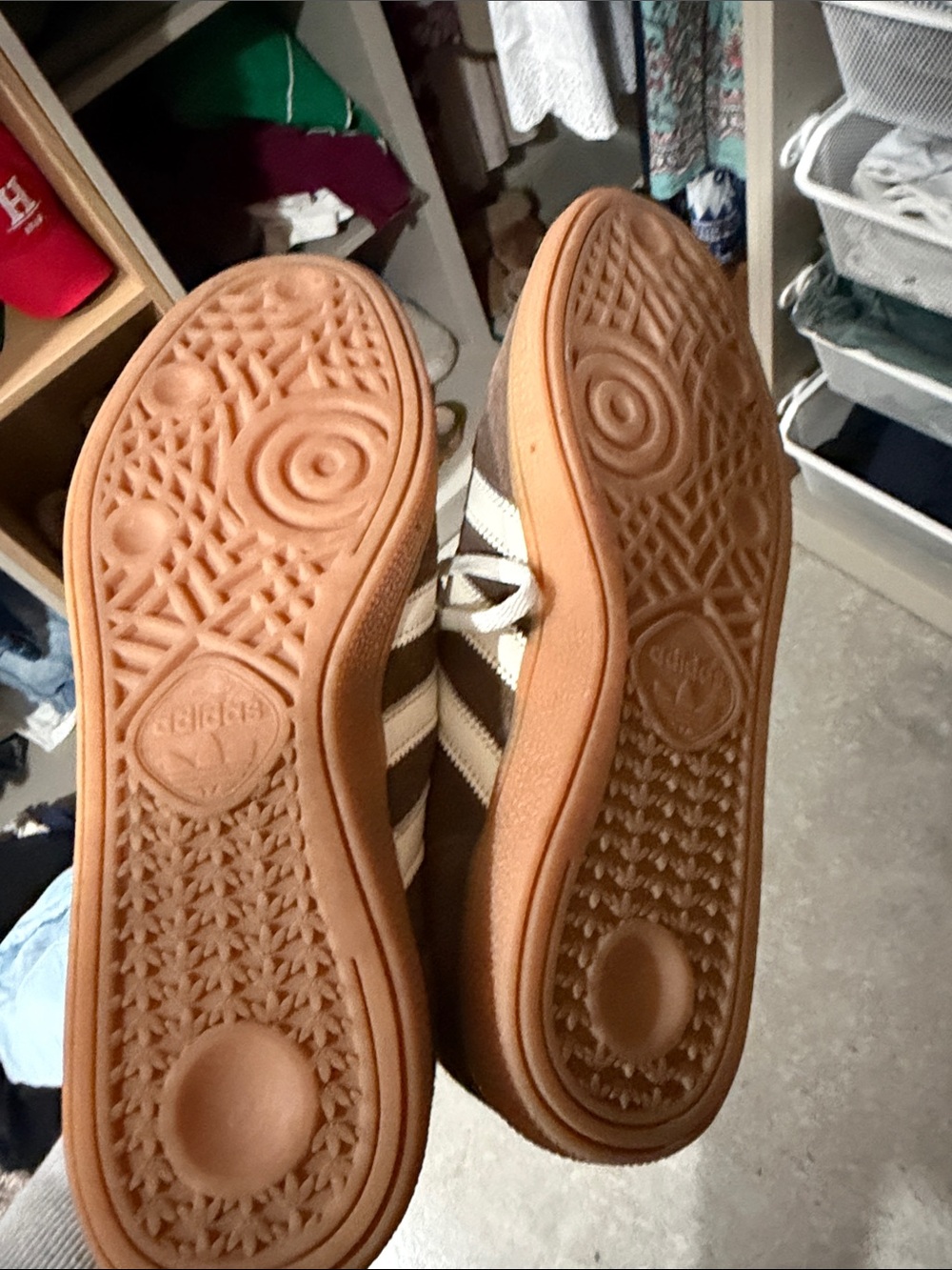 adidas Spezial Brown Suede Sneakers with White Stripes - Picture 3 of 4